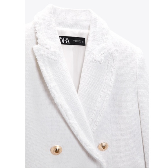 Zara Cropped Tweed Jacket - Picture 3 of 10